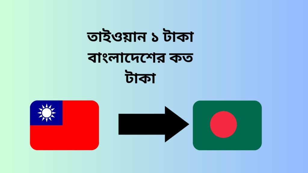 তাইওয়ান ১ টাকা বাংলাদেশের কত টাকা